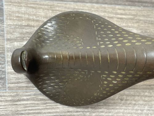 ART DECO EARLY 20TH CENTURY BRONZE SNAKE COBRA FORM SCULPTURE - ADDITIONAL PHOTO 12