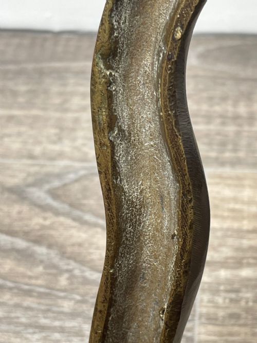 ART DECO EARLY 20TH CENTURY BRONZE SNAKE COBRA FORM SCULPTURE - ADDITIONAL PHOTO 17