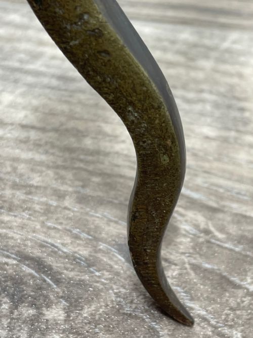 ART DECO EARLY 20TH CENTURY BRONZE SNAKE COBRA FORM SCULPTURE - ADDITIONAL PHOTO 21