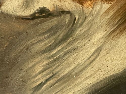 PAIR 19TH CENTURY OIL PAINTINGS SCOTTISH ROUGH COLLIE DOG PORTRAITS - ADDITIONAL PHOTO 13