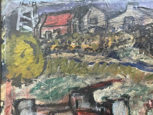 EXPRESSIONIST SCOTTISH OIL PAINTING HAULING THE NETS ARCHIBALD PEDDIE - ADDITIONAL PHOTO 10