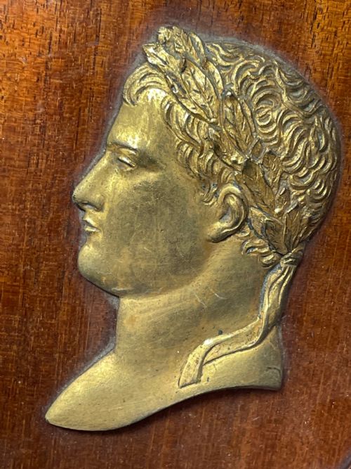 PAIR 19TH CENTURY GILDED BRONZE ALEXANDER NAPOLEON CAMEO PLAQUES - ADDITIONAL PHOTO 8