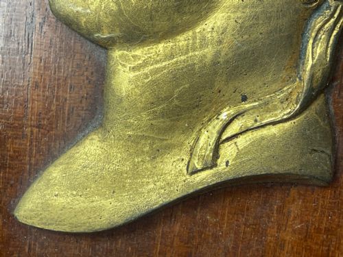 PAIR 19TH CENTURY GILDED BRONZE ALEXANDER NAPOLEON CAMEO PLAQUES - ADDITIONAL PHOTO 23