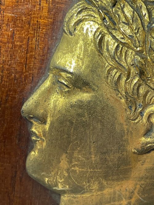 PAIR 19TH CENTURY GILDED BRONZE ALEXANDER NAPOLEON CAMEO PLAQUES - ADDITIONAL PHOTO 24