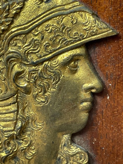 PAIR 19TH CENTURY GILDED BRONZE ALEXANDER NAPOLEON CAMEO PLAQUES - ADDITIONAL PHOTO 26