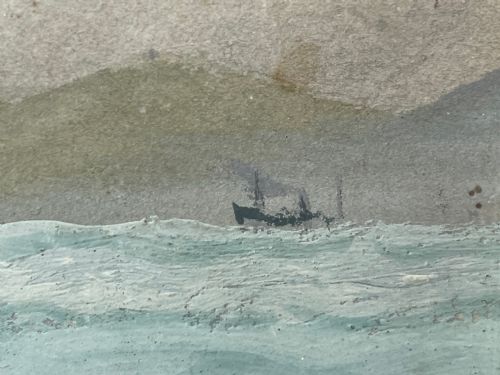 SEASCAPE WATERCOLOUR SHIP CHAMPION OF THE SEAS FROM BLACK BALL LINE - ADDITIONAL PHOTO 10