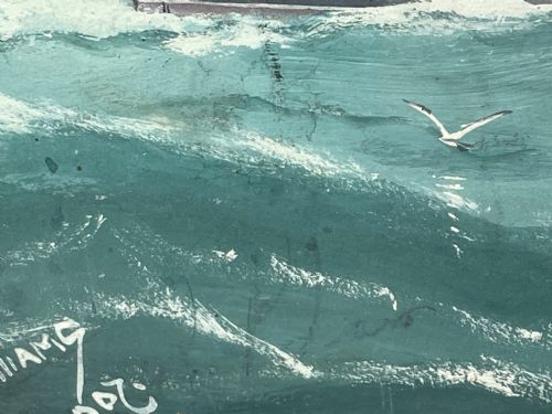 SEASCAPE WATERCOLOUR SHIP CHAMPION OF THE SEAS FROM BLACK BALL LINE - ADDITIONAL PHOTO 19