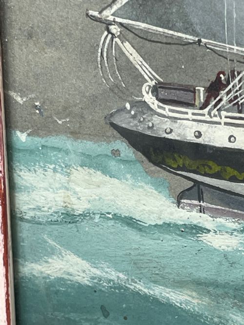 SEASCAPE WATERCOLOUR SHIP CHAMPION OF THE SEAS FROM BLACK BALL LINE - ADDITIONAL PHOTO 21