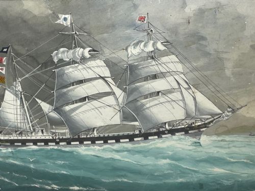 SEASCAPE WATERCOLOUR SHIP CHAMPION OF THE SEAS FROM BLACK BALL LINE - ADDITIONAL PHOTO 29