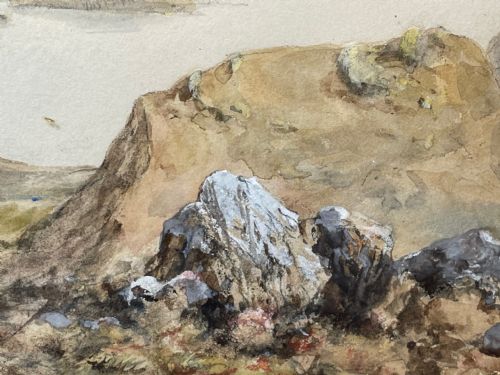 19TH CENTURY WATERCOLOUR LOCH KISHORN BY WILLIAM LEIGHTON LEITCH - ADDITIONAL PHOTO 10