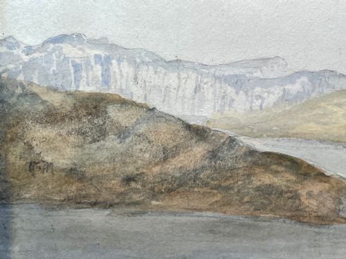19TH CENTURY WATERCOLOUR LOCH KISHORN BY WILLIAM LEIGHTON LEITCH - ADDITIONAL PHOTO 13