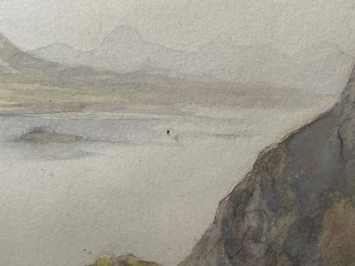 19TH CENTURY WATERCOLOUR LOCH KISHORN BY WILLIAM LEIGHTON LEITCH - ADDITIONAL PHOTO 17