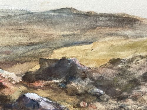 19TH CENTURY WATERCOLOUR LOCH KISHORN BY WILLIAM LEIGHTON LEITCH - ADDITIONAL PHOTO 19