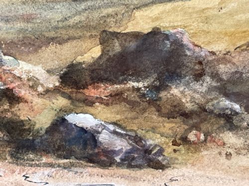 19TH CENTURY WATERCOLOUR LOCH KISHORN BY WILLIAM LEIGHTON LEITCH - ADDITIONAL PHOTO 27