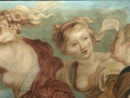 ITALIAN LATE 17TH CENTURY PAINTING THE THREE GRACES - ADDITIONAL PHOTO 2