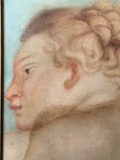 ITALIAN LATE 17TH CENTURY PAINTING THE THREE GRACES - ADDITIONAL PHOTO 5