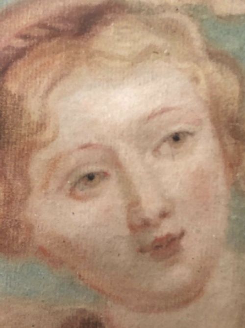 ITALIAN LATE 17TH CENTURY PAINTING THE THREE GRACES - ADDITIONAL PHOTO 6