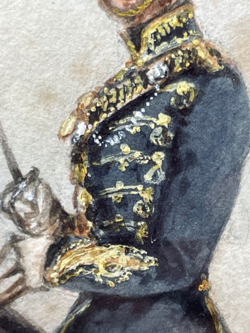19TH CENTURY WATERCOLOUR PRINCE OF WALES OWN CAVALRY BY HENRY MARTENS - ADDITIONAL PHOTO 14