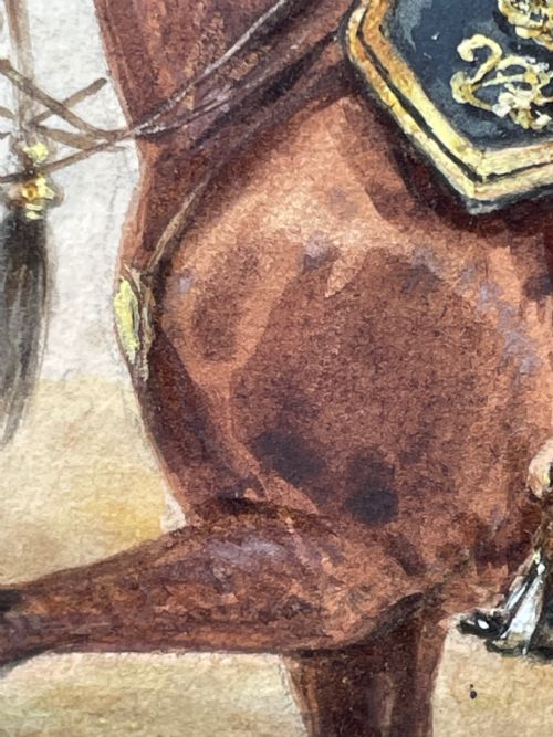 19TH CENTURY WATERCOLOUR PRINCE OF WALES OWN CAVALRY BY HENRY MARTENS - ADDITIONAL PHOTO 19