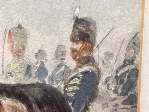 19TH CENTURY WATERCOLOUR PRINCE OF WALES OWN CAVALRY BY HENRY MARTENS - ADDITIONAL PHOTO 25