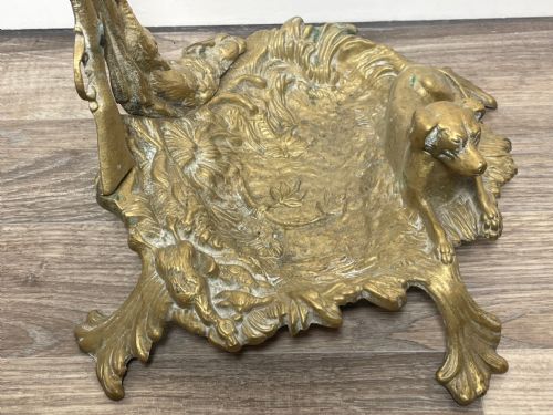 VICTORIAN BRASS SPORTING HUNTING DOG FIRE COMPANION SET - ADDITIONAL PHOTO 14