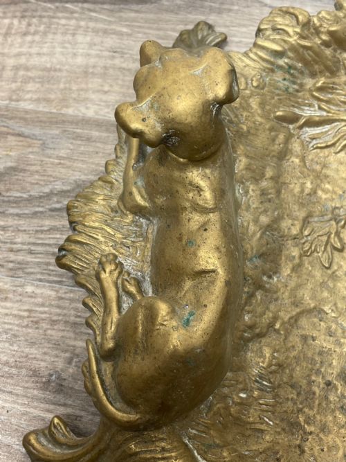 VICTORIAN BRASS SPORTING HUNTING DOG FIRE COMPANION SET - ADDITIONAL PHOTO 21