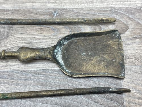 VICTORIAN BRASS SPORTING HUNTING DOG FIRE COMPANION SET - ADDITIONAL PHOTO 24