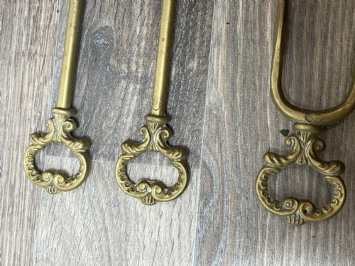 VICTORIAN BRASS SPORTING HUNTING DOG FIRE COMPANION SET - ADDITIONAL PHOTO 26