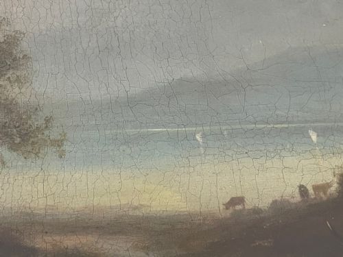 PAIR VICTORIAN OIL PAINTINGS SCOTTISH HIGHLANDS CATTLE BY A MACULLOUGH - ADDITIONAL PHOTO 15