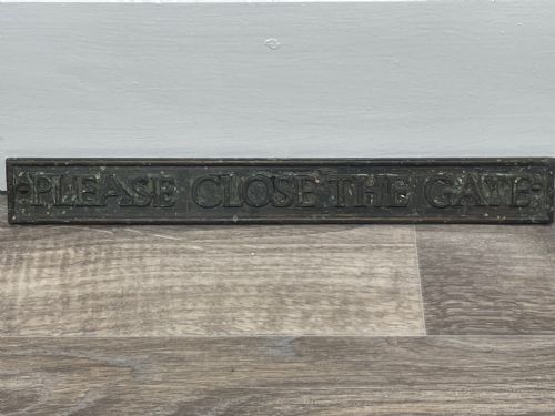 ARCHITECTURAL BRONZE GARDEN PLAQUE SIGN PLEASE CLOSE THE GATE - ADDITIONAL PHOTO 20