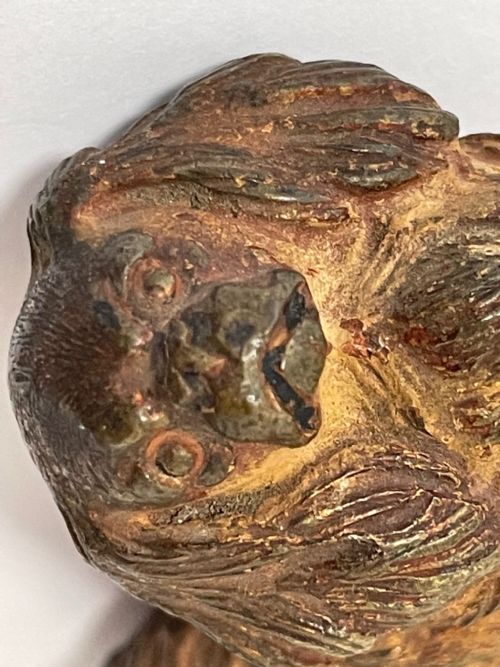 ANTIQUE AUSTRIAN COLD PAINTED BRONZE PEKINGESE DOG SCULPTURE - ADDITIONAL PHOTO 20