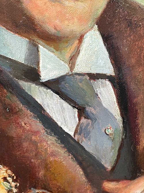 BRITISH PORTRAIT CIVIC MAYOR OIL PAINTING BY HARRY MAUDE JONAS - ADDITIONAL PHOTO 18