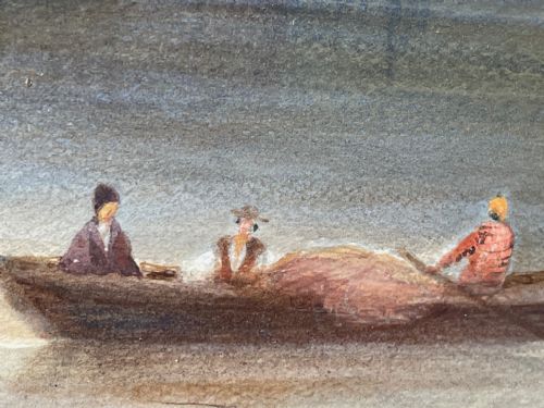 ANTIQUE CONTINENTAL WATERCOLOUR SAILING SHIPS LAKE BLED JULIAN ALPS SLOVENIA - ADDITIONAL PHOTO 21