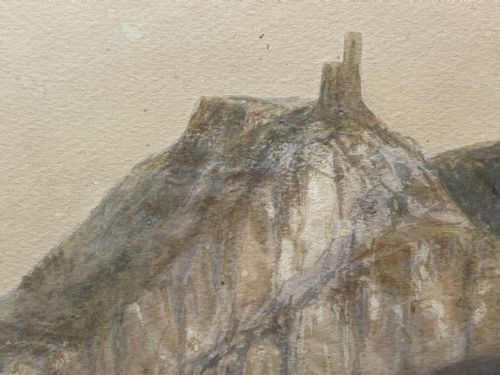 ANTIQUE CONTINENTAL WATERCOLOUR SAILING SHIPS LAKE BLED JULIAN ALPS SLOVENIA - ADDITIONAL PHOTO 29