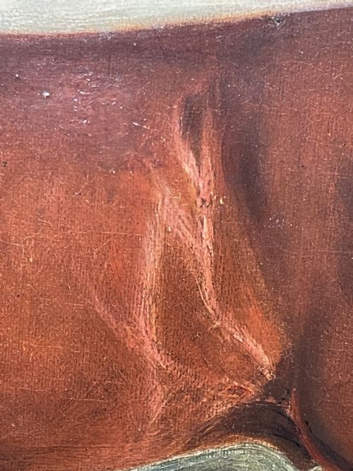 19TH CENTURY OIL PAINTING BAY HUNTER HORSE BY CLAUDE LORRAINE FERNELEY - ADDITIONAL PHOTO 16