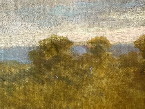 19TH CENTURY OIL PAINTING BAY HUNTER HORSE BY CLAUDE LORRAINE FERNELEY - ADDITIONAL PHOTO 17