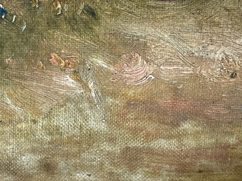 19TH CENTURY OIL PAINTING BAY HUNTER HORSE BY CLAUDE LORRAINE FERNELEY - ADDITIONAL PHOTO 19