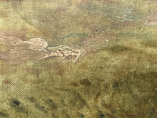 19TH CENTURY OIL PAINTING BAY HUNTER HORSE BY CLAUDE LORRAINE FERNELEY - ADDITIONAL PHOTO 24