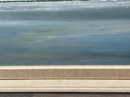OIL PAINTING RMS EMPRESS OF JAPAN LINER SHIP BY JOHN ROWAN DOMINY - ADDITIONAL PHOTO 3