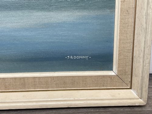 OIL PAINTING RMS EMPRESS OF JAPAN LINER SHIP BY JOHN ROWAN DOMINY - ADDITIONAL PHOTO 4