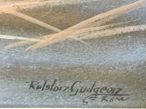 WATERCOLOUR KINGFISHERS MOTHER FEEDING YOUNG BIRDS BY RALSTON GUDGEON - ADDITIONAL PHOTO 9