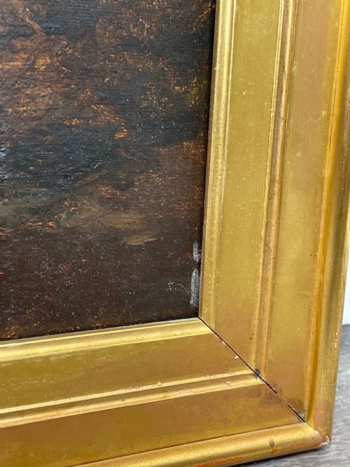 19TH CENTURY OIL PAINTING GUN DOGS GUARDING THE DAYS SHOOT JOHN MORRIS - ADDITIONAL PHOTO 6
