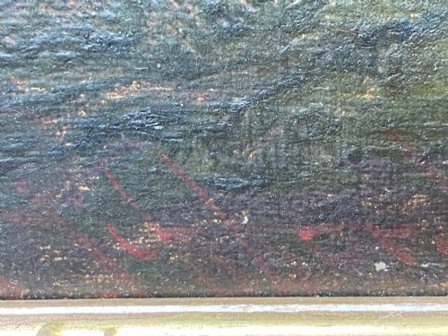 19TH CENTURY OIL PAINTING GUN DOGS GUARDING THE DAYS SHOOT JOHN MORRIS - ADDITIONAL PHOTO 11