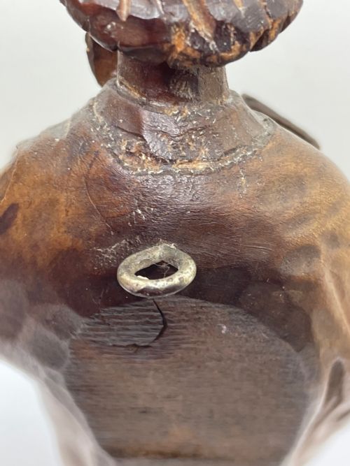 SMALL RELIGIOUS 19TH CENTURY CARVED FRUITWOOD ST PAUL SCULPTURE - ADDITIONAL PHOTO 27