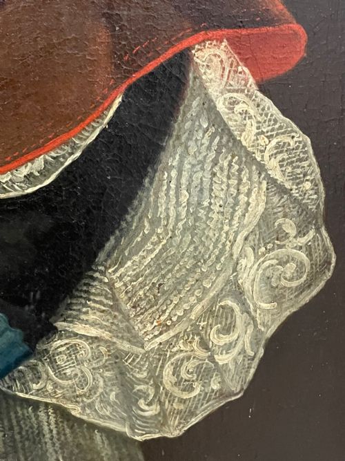HUGE OLD MASTER ITALIAN OIL PAINTING PORTRAIT OF POPE CLEMENT XIII - ADDITIONAL PHOTO 8