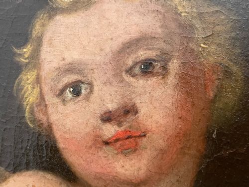 HUGE OLD MASTER ITALIAN OIL PAINTING PORTRAIT OF POPE CLEMENT XIII - ADDITIONAL PHOTO 11
