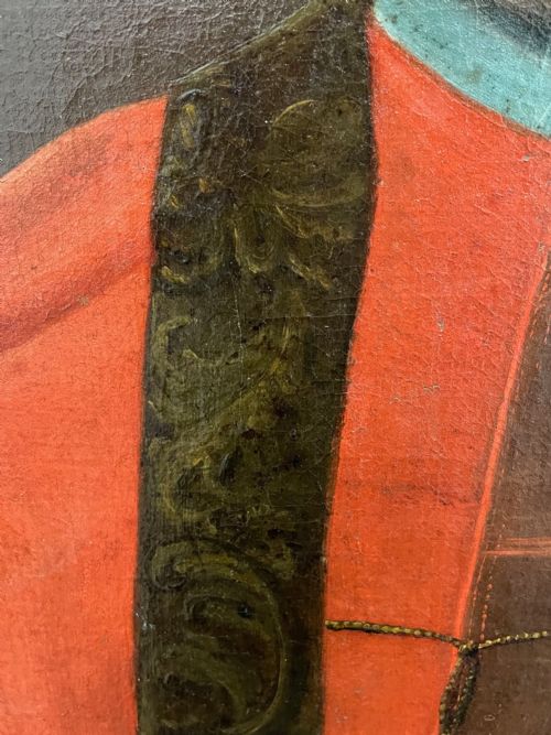 HUGE OLD MASTER ITALIAN OIL PAINTING PORTRAIT OF POPE CLEMENT XIII - ADDITIONAL PHOTO 12
