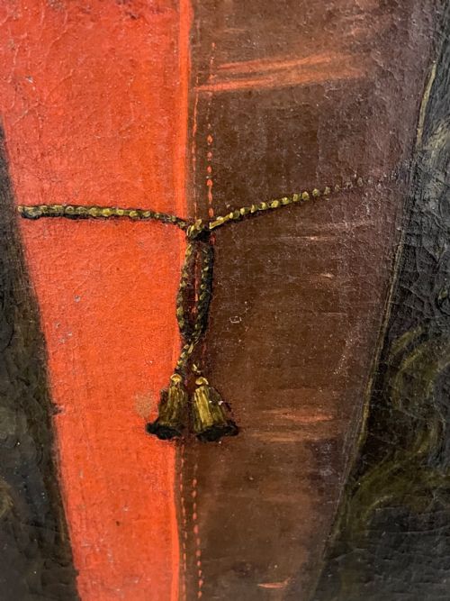 HUGE OLD MASTER ITALIAN OIL PAINTING PORTRAIT OF POPE CLEMENT XIII - ADDITIONAL PHOTO 13