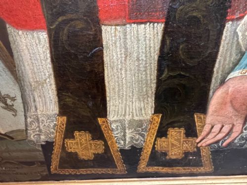 HUGE OLD MASTER ITALIAN OIL PAINTING PORTRAIT OF POPE CLEMENT XIII - ADDITIONAL PHOTO 18