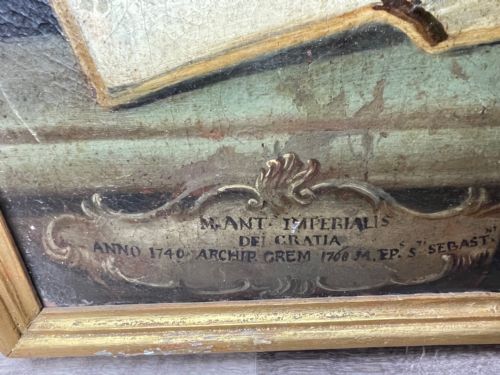 HUGE OLD MASTER ITALIAN OIL PAINTING PORTRAIT OF POPE CLEMENT XIII - ADDITIONAL PHOTO 19